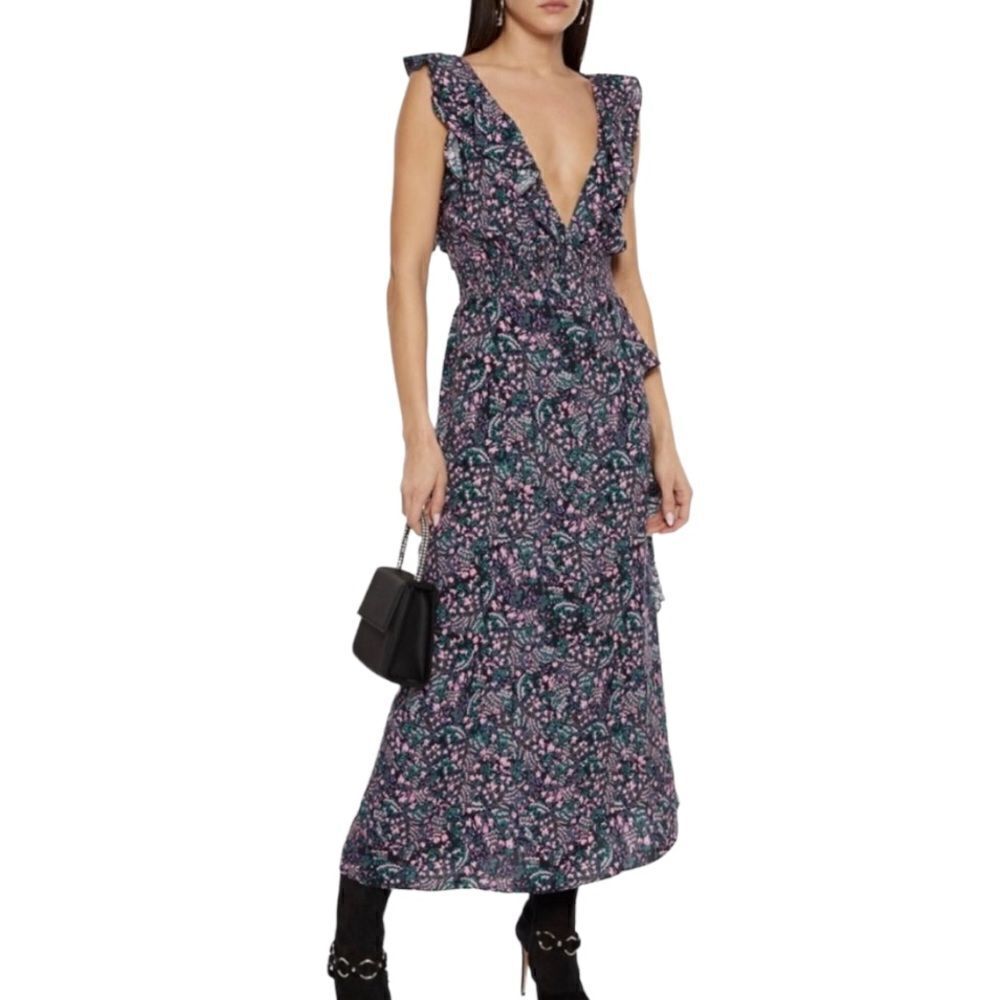 IRO NWT Santu Ruffled Maxi Dress